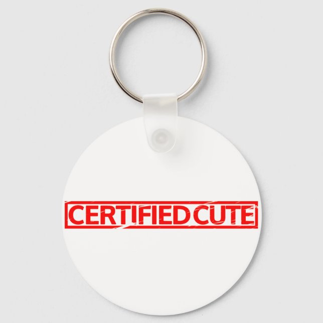 Chaveiro Carimbo de Cubo Certificado (Frente)