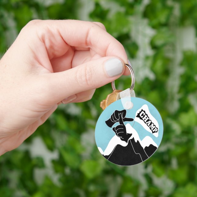 Chaveiro Carimbo - Design ASL (Mão)