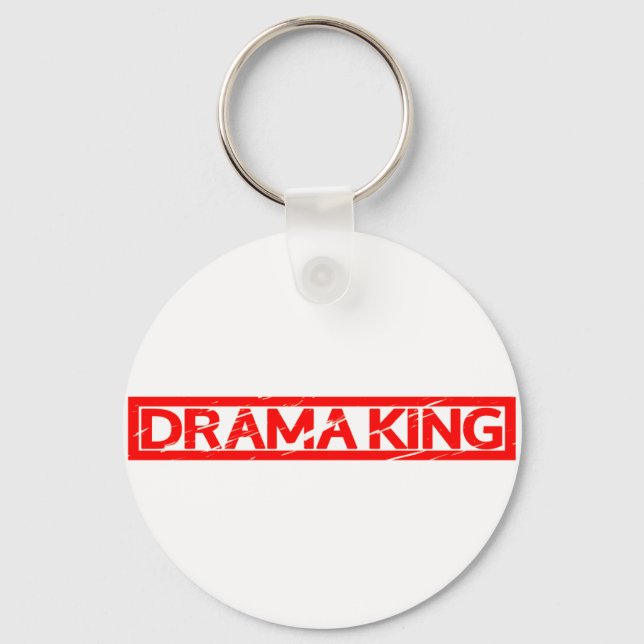 Chaveiro Carimbo Drama King (Frente)