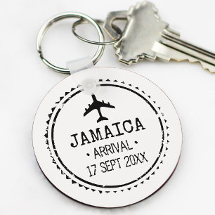 Chaveiro Carimbo Passaporte Jamaica Destination Wedding Fav