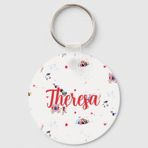Chaveiro carnaval de aniversário personalizado inspirado no
