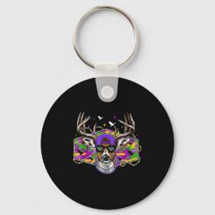 Chaveiro Carnaval Mardi Gras Camuflagem Caça ao Veado Engra
