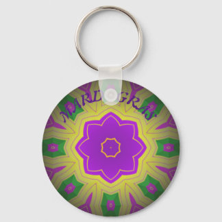 Chaveiro Carnaval, Padrão Mandala Colorido