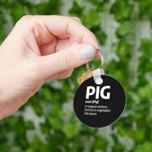 Chaveiro Carne De Suíno Engraçada Definição De Bacon De Por
