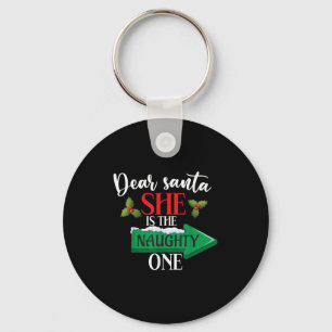 Chaveiro Caros Papais noeis, Ela É O Casal De Natal