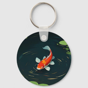 Chaveiro Carpa Koi Lagoa do Lótus Serenidade