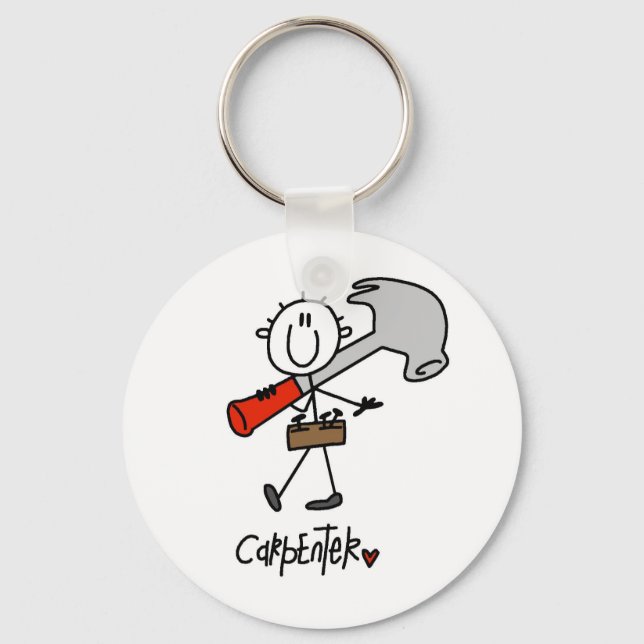 Chaveiro Carpinteiro Com Martelo (Frente)
