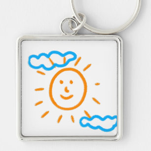 Chaveiro Carregar Crianças de Desenho Transformando Trabalh