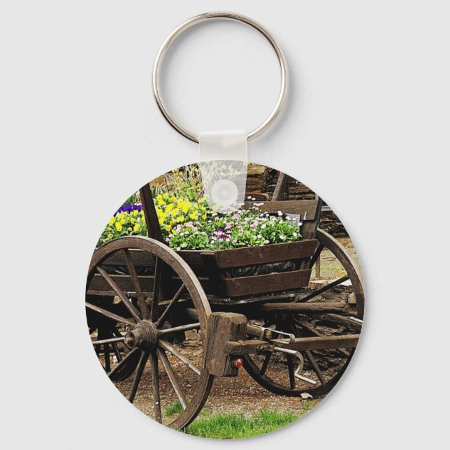 Chaveiro Carrinho de Flores (Frente)