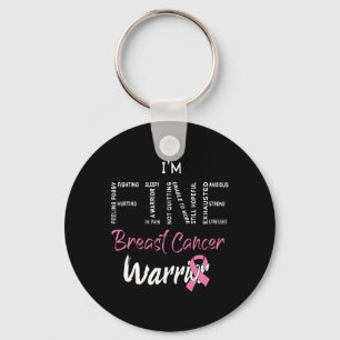 Chaveiro Carrinho do Cancer de Mama fino ou Fita Rosa Suspe
