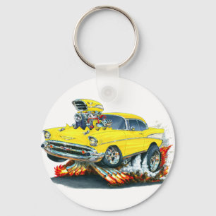 Chaveiro Carro 1957 amarelo de Chevy Belair