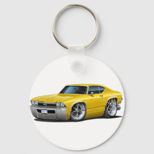 Chaveiro Carro 1968 amarelo de Chevelle