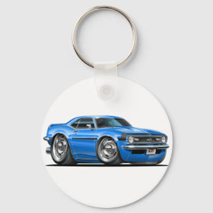 Chaveiro Carro 1968 Azul-Preto de Camaro