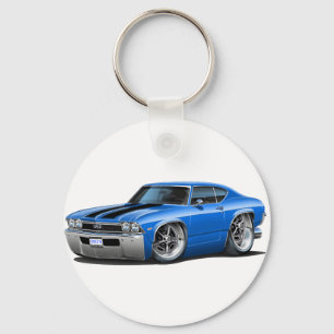 Chaveiro Carro 1968 Azul-Preto de Chevelle