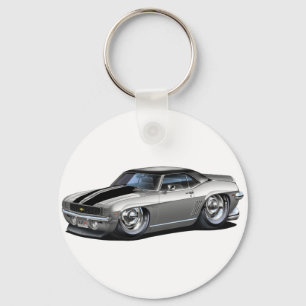 Chaveiro Carro 1969 Cinzento-Preto de Camaro