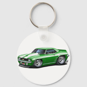Chaveiro Carro 1969 Verde-Branco de Camaro SS