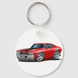Chaveiro Carro 1969 Vermelho-Preto de Chevelle