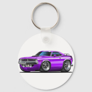 Chaveiro Carro 1970 do roxo de Plymouth Cuda