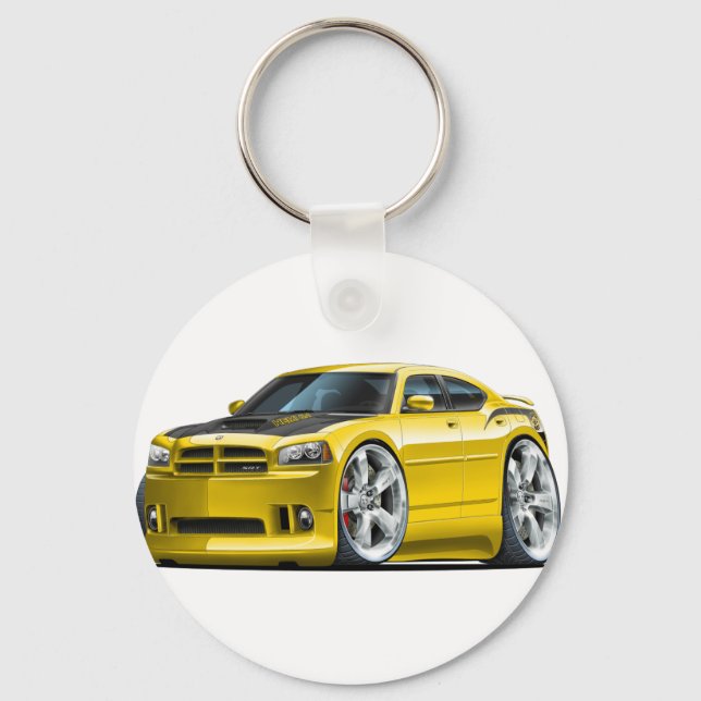 Chaveiro Carro Amarelo Super Bee do Portador do Dodge (Frente)