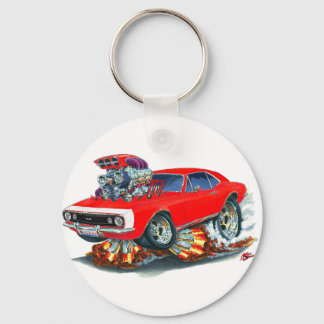 Chaveiro Carro Branco-Vermelho Camaro SS 1967