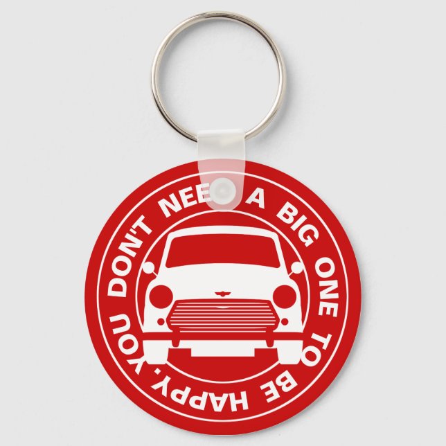 Chaveiro Carro clássico Austin Mini (Frente)