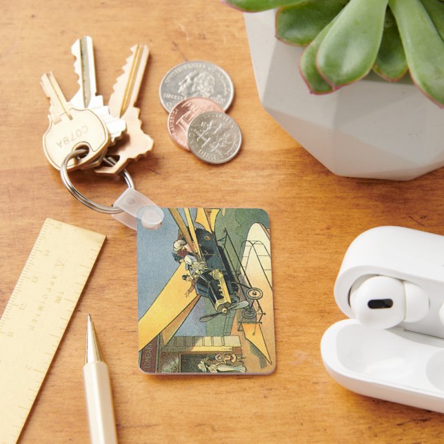 Chaveiro Carro conversível Steampunk de ficção científica v (Mesa)