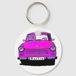 Chaveiro Carro cor-de-rosa de Trabant