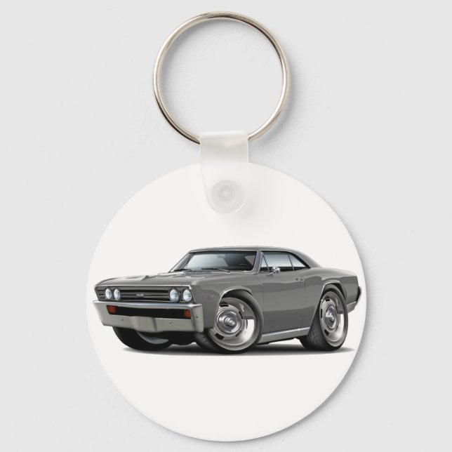 Chaveiro Carro de Cinza Chevelle 1967 (Frente)