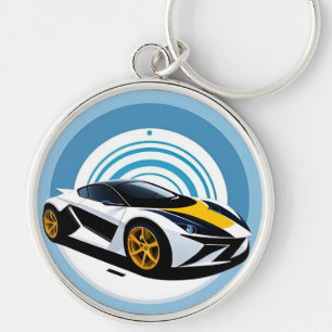 Chaveiro Carro de Corrida com Design Dinâmico