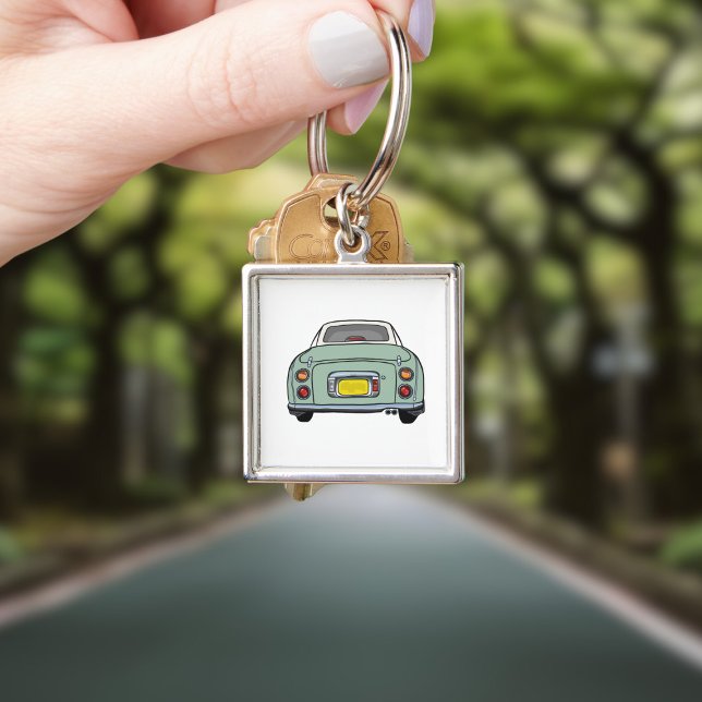 Chaveiro Carro de Figuras Verde-Esmeralda (Cute green figaro car keychain for your car keys)