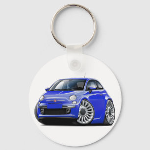 Chaveiro Carro do azul de Fiat 500