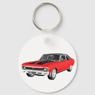Chaveiro Carro do músculo de 1968 vermelhos