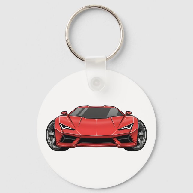 Chaveiro Carro Esportivo Vermelho (Frente)