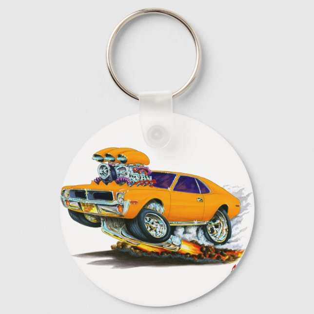 Chaveiro Carro laranja AMC Javelin (Frente)