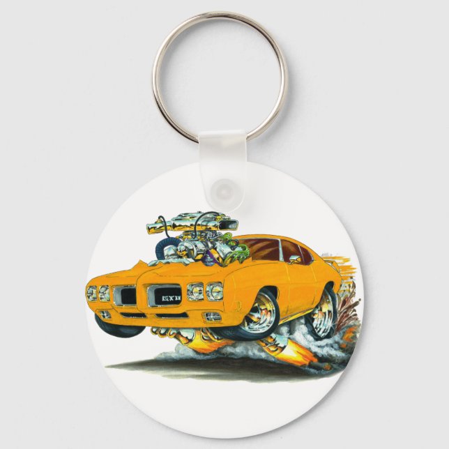 Chaveiro Carro Laranja GTO 1970 (Frente)