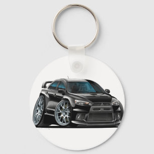 Chaveiro Carro preto de Mitsubishi Evo