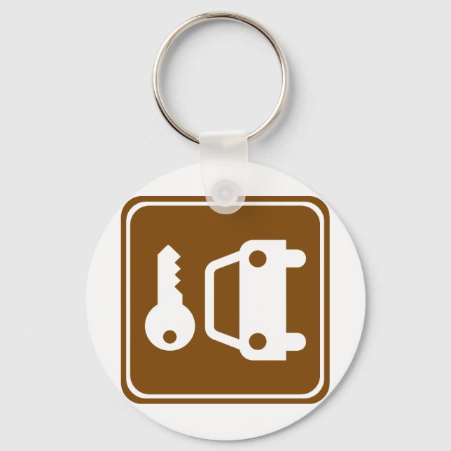 Chaveiro Carro - Sinal de Estrada (Frente)