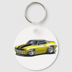 Chaveiro Carro Superior Amarelo-Negro-Camaro 1969