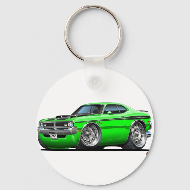 Chaveiro Carro Verde Dodge Demon (Frente)
