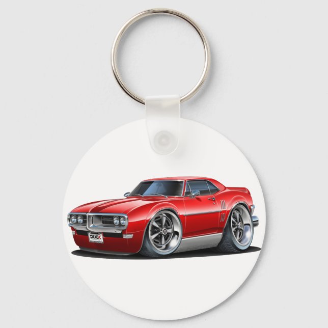 Chaveiro Carro Vermelho Firebird 1968 (Frente)