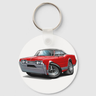 Chaveiro Carro Vermelho-Preto do cutelo de 1967 velhos