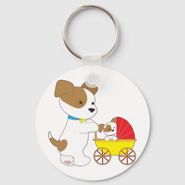 Chaveiro Carruagem De Bebê Cuja Cachorada É Gelada (Frente)