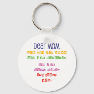 Chaveiro Carta de amor para a mãe