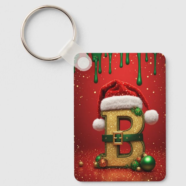 Chaveiro Carta de Natal B Com Detalhes de Natal de Sempreve (Frente)