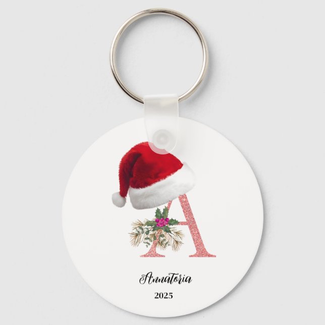 Chaveiro Carta Personalizada de Natal Nome (Frente)
