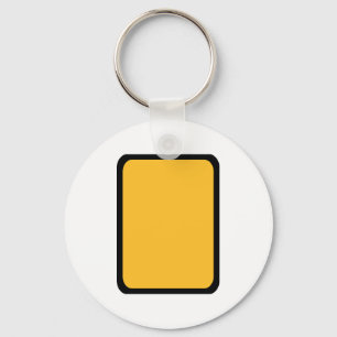 Chaveiro Cartão amarelo do árbitro