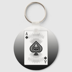 Chaveiro Cartão de Poker Ace of Spades: