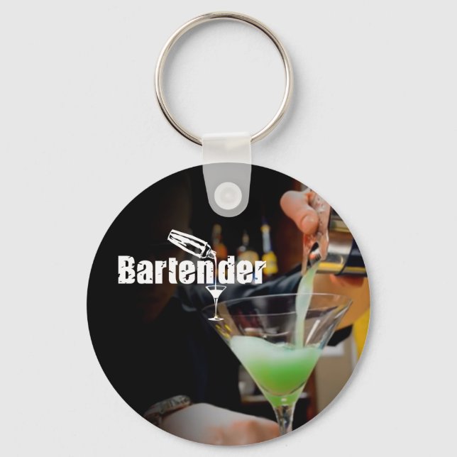 Chaveiro Cartão de Visita de Barman (Frente)