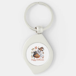 Chaveiro Cartão Encantador de Saudação do Halloween - Embr