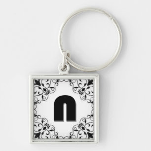 Chaveiro Cartas de Amor "N"